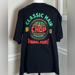 CHOP Barbershop Jacksonville FL XL Black Tee “Classic Hair for Ladies and Gents”
